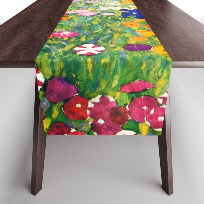 Gustav Klimt "Flower garden" Table Runner Gallery Image 1
