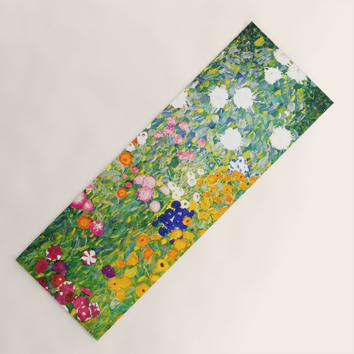 Gustav Klimt "Flower garden" Yoga Mat Gallery Image 1
