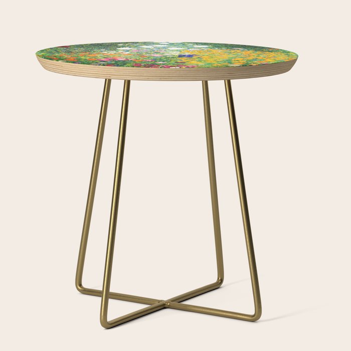 Gustav Klimt "Flower garden" Side Table Gallery Image 1