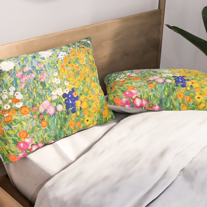 Gustav Klimt "Flower garden" Pillow Sham Gallery Image 2