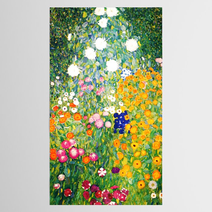 Gustav Klimt "Flower garden" Tablecloth Gallery Image 2