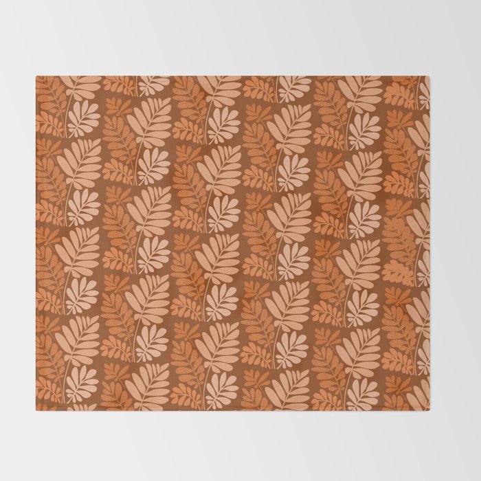 Cinnamon Forest Tropics Throw Blanket Gallery Image 2