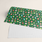 Merry & Bright Christmas | Green Wrapping Paper Gallery Image 2