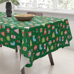 Merry & Bright Christmas | Green Tablecloth Gallery Image 3