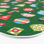 Merry & Bright Christmas | Green Bath Mat Gallery Image 3