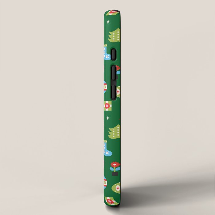 Merry & Bright Christmas | Green iPhone Case Gallery Image 2