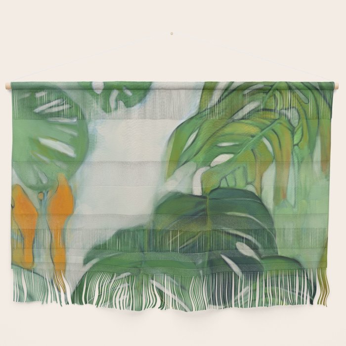 Green Abstract Plants Wall Hanging Gallery Image 1