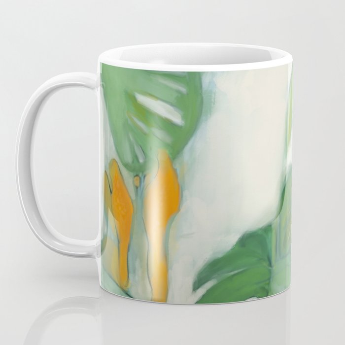 Green Abstract Plants Coffee Mug Gallery Image 3