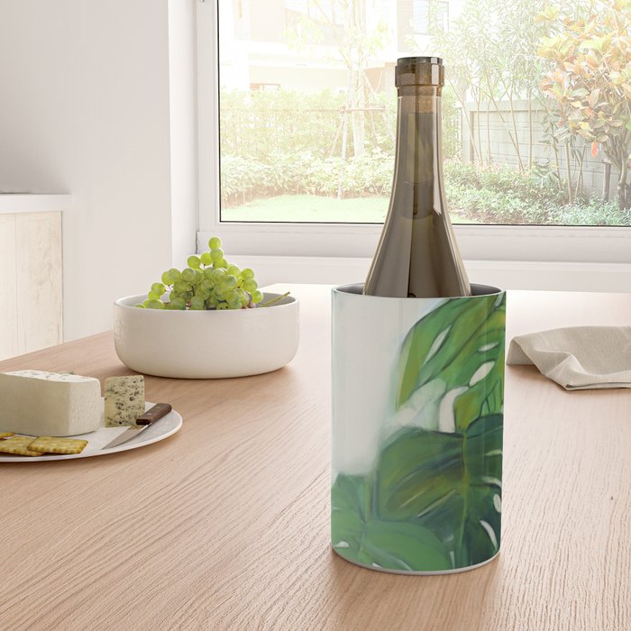 Green Abstract Plants Wine Chiller Gallery Image 4