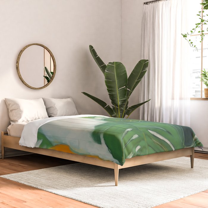 Green Abstract Plants Comforter Gallery Image 2