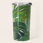 Green Abstract Plants Travel Mug Gallery Image 2