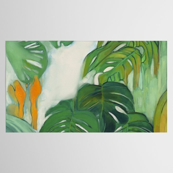 Green Abstract Plants Tablecloth Gallery Image 2
