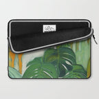 Green Abstract Plants Laptop Sleeve Gallery Image 2