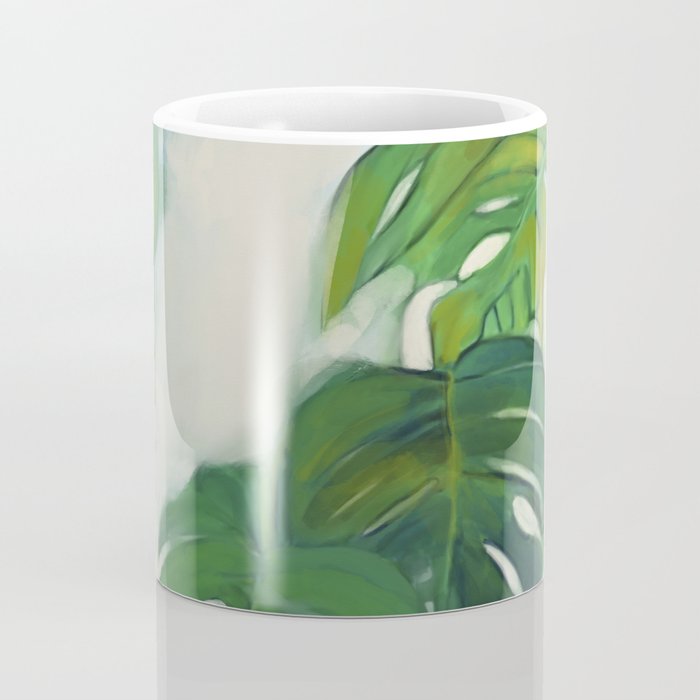 Green Abstract Plants Coffee Mug Gallery Image 4