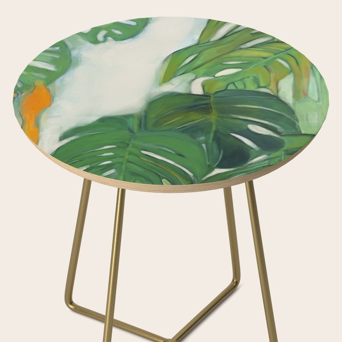 Green Abstract Plants Side Table Gallery Image 2