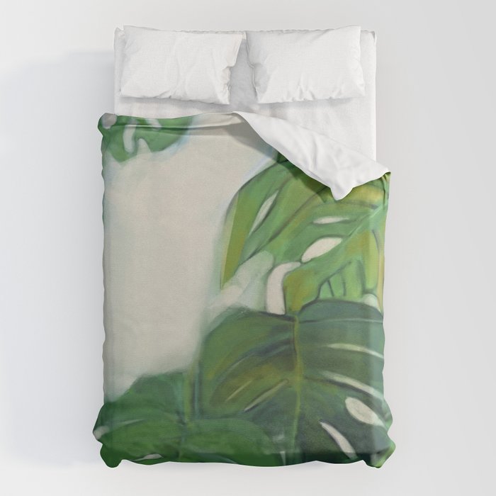 Green Abstract Plants Duvet Cover Gallery Image 6