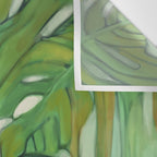 Green Abstract Plants Wall Tapestry Gallery Image 3
