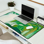 Green Abstract Plants Desk Mat Gallery Image 2
