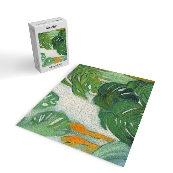 Green Abstract Plants Jigsaw Puzzle Gallery Image 2