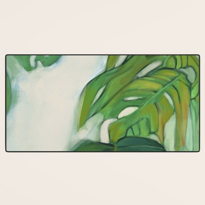 Green Abstract Plants Desk Mat Gallery Image 3