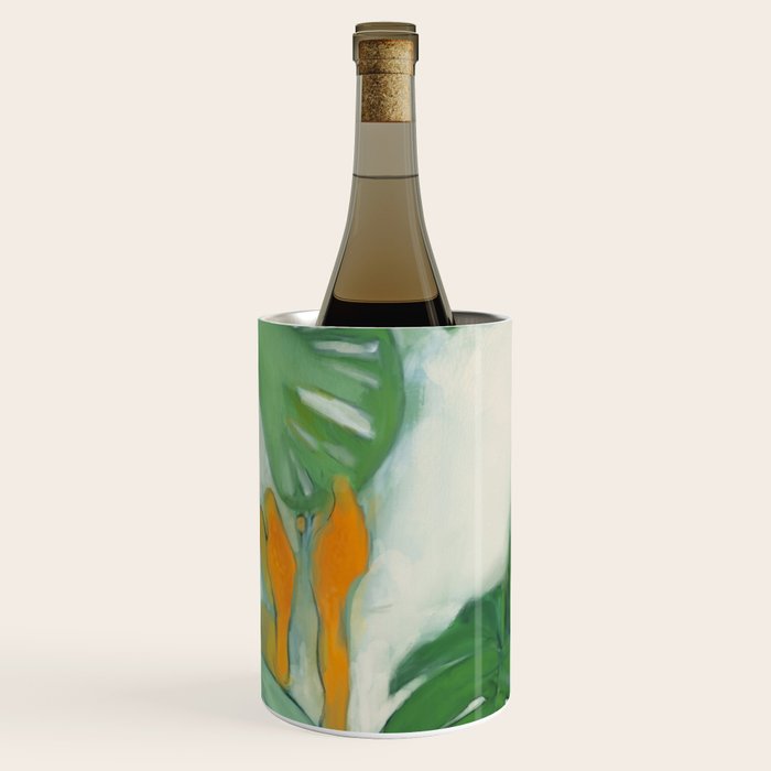 Green Abstract Plants Wine Chiller Gallery Image 2