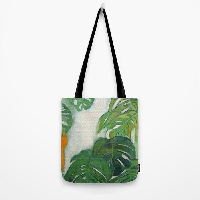 Green Abstract Plants Tote Bag Gallery Image 2