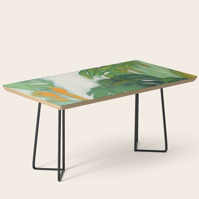 Green Abstract Plants Coffee Table Gallery Image 1