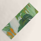 Green Abstract Plants Yoga Mat Gallery Image 1