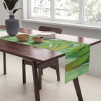Green Abstract Plants Table Runner Gallery Image 2