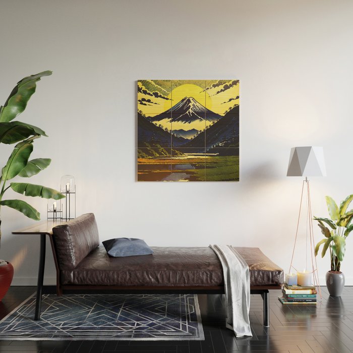 Prayer - A Contemporary Ukiyo-e Nature Landscape Wood Wall Art Gallery Image 2