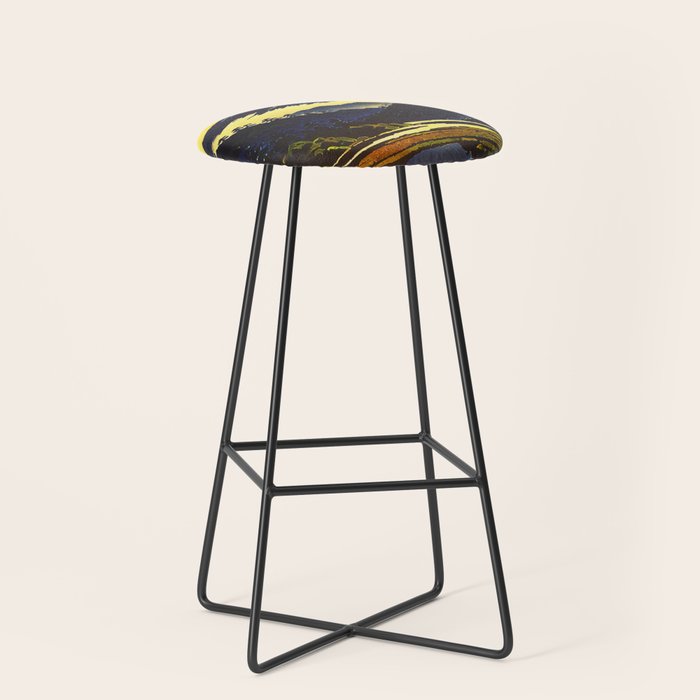 Prayer - A Contemporary Ukiyo-e Nature Landscape Stool Gallery Image 1