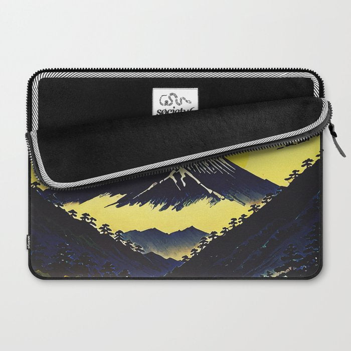 Prayer - A Contemporary Ukiyo-e Nature Landscape Laptop Sleeve Gallery Image 2