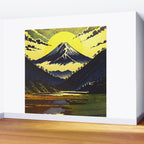 Prayer - A Contemporary Ukiyo-e Nature Landscape Wall Mural Gallery Image 2