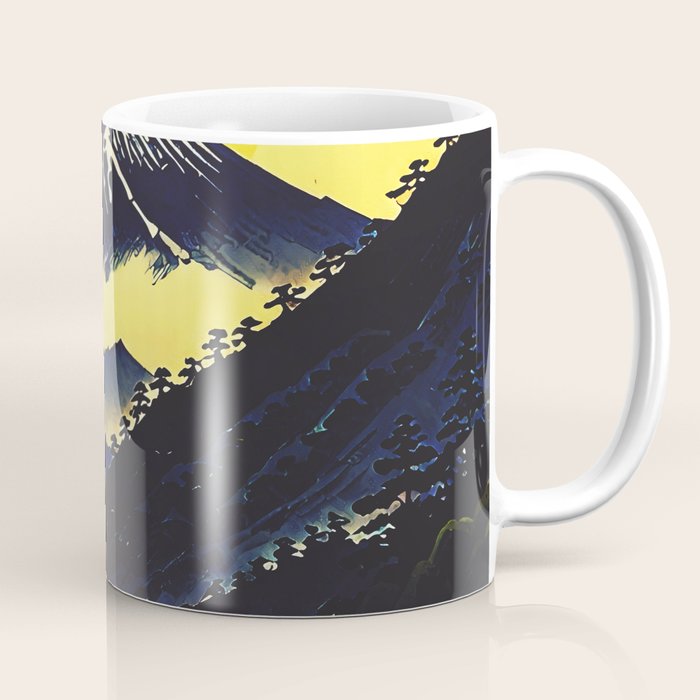 Prayer - A Contemporary Ukiyo-e Nature Landscape Coffee Mug Gallery Image 1