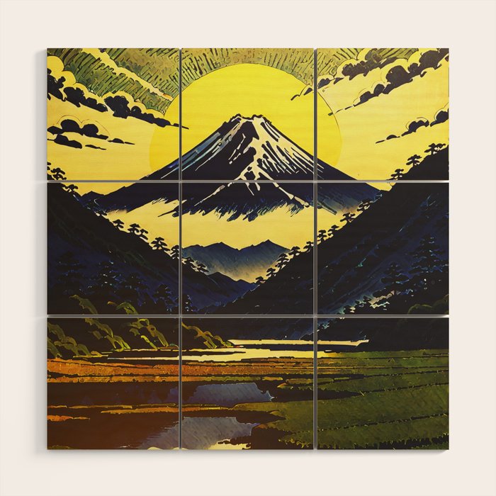 Prayer - A Contemporary Ukiyo-e Nature Landscape Wood Wall Art Gallery Image 1