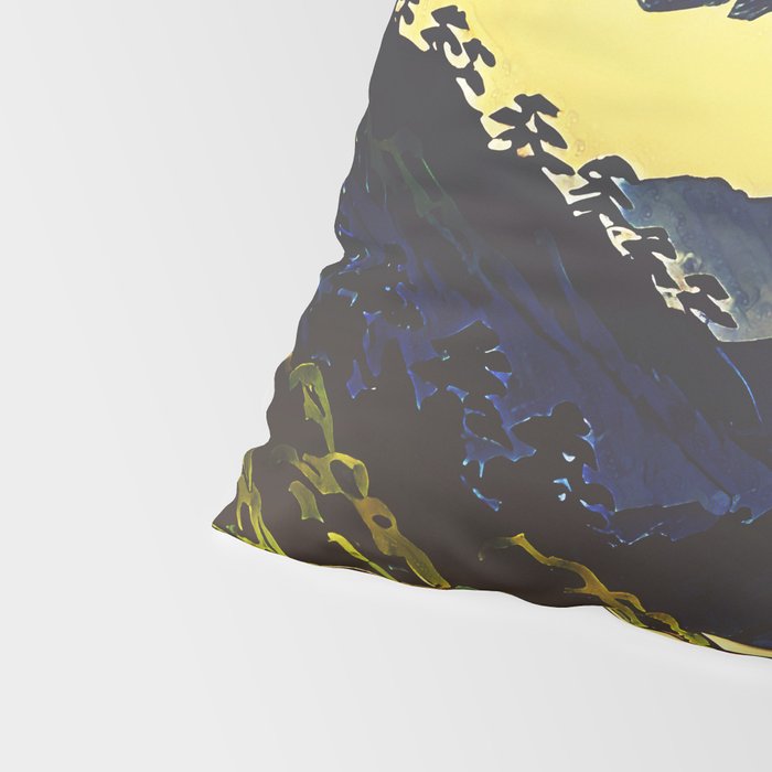 Prayer - A Contemporary Ukiyo-e Nature Landscape Pillow Sham Gallery Image 4