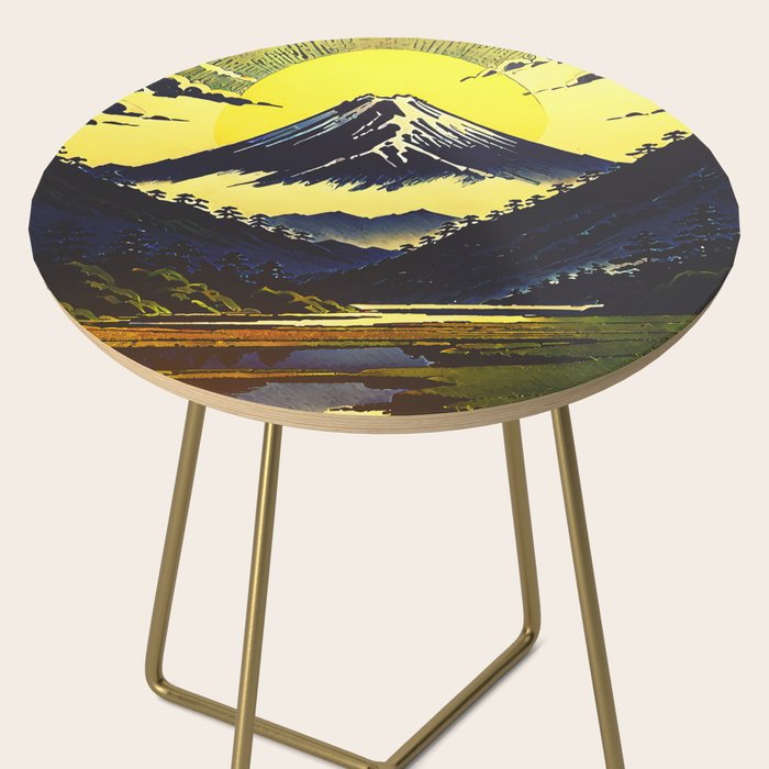 Prayer - A Contemporary Ukiyo-e Nature Landscape Side Table Gallery Image 2
