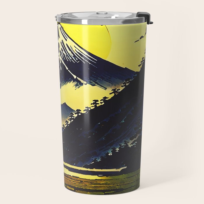 Prayer - A Contemporary Ukiyo-e Nature Landscape Travel Mug Gallery Image 2