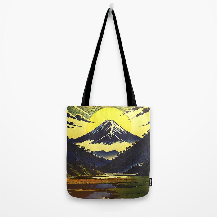 Prayer - A Contemporary Ukiyo-e Nature Landscape Tote Bag Gallery Image 2
