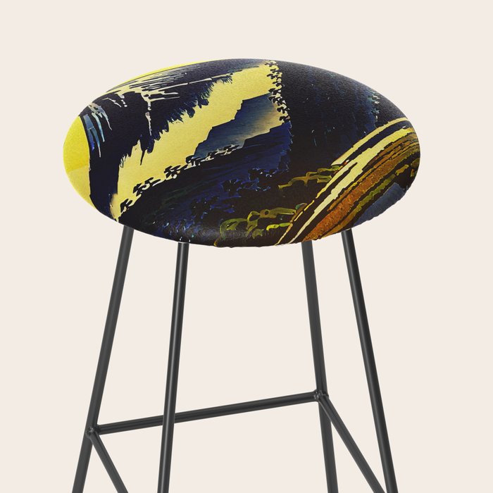 Prayer - A Contemporary Ukiyo-e Nature Landscape Stool Gallery Image 2
