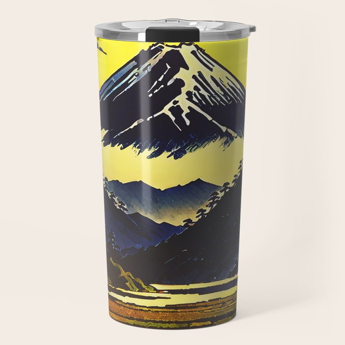 Prayer - A Contemporary Ukiyo-e Nature Landscape Travel Mug Gallery Image 1
