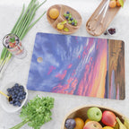 Pink and Purple Sunrise Over Bay Cutting Board Gallery Image 2