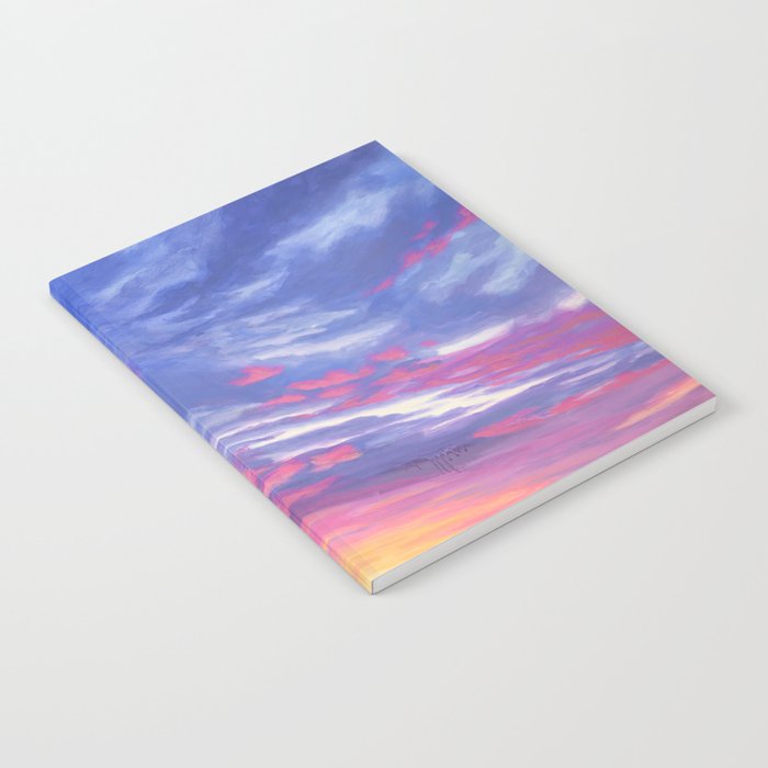Pink and Purple Sunrise Over Bay Notebook Gallery Image 2