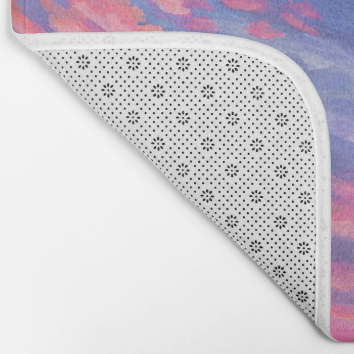 Pink and Purple Sunrise Over Bay Bath Mat Gallery Image 2