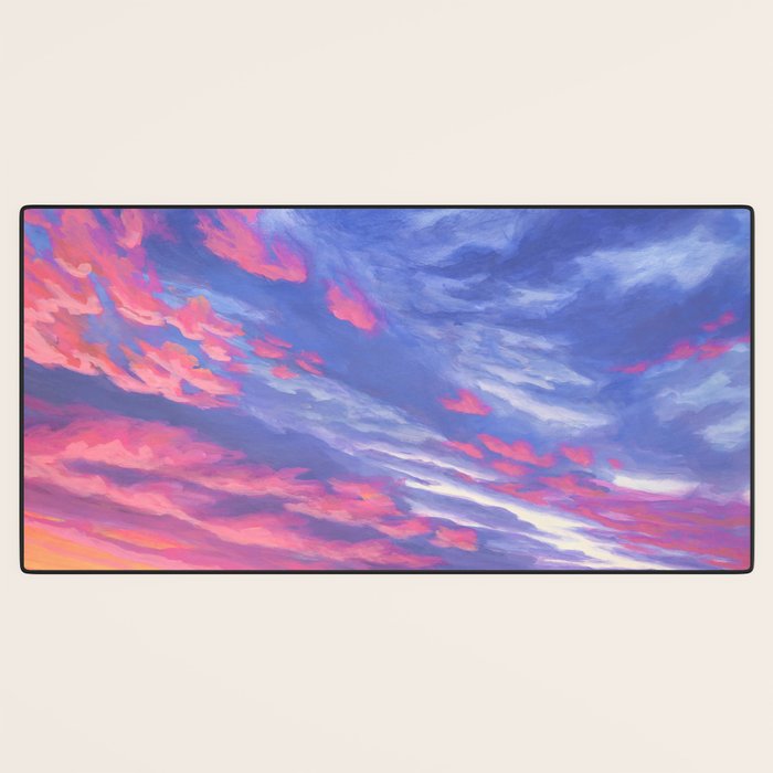 Pink and Purple Sunrise Over Bay Desk Mat Gallery Image 3