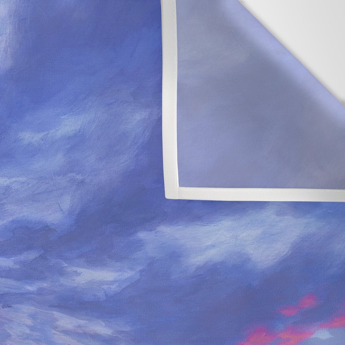 Pink and Purple Sunrise Over Bay Wall Tapestry Gallery Image 3
