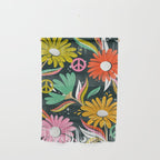 Drippy Daisy Dreamscape - Rainbow & Indigo on Teal Wall Hanging Gallery Image 1