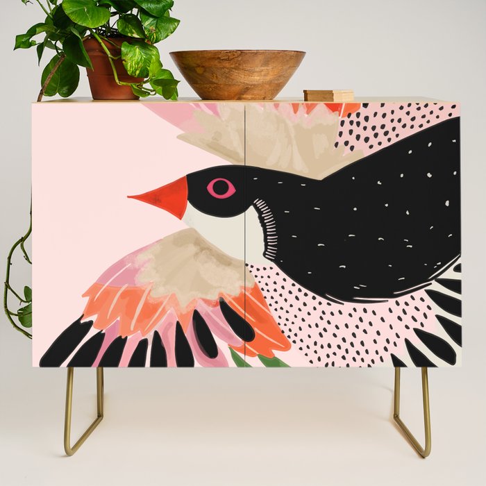 Colorful Wings Credenza Gallery Image 1