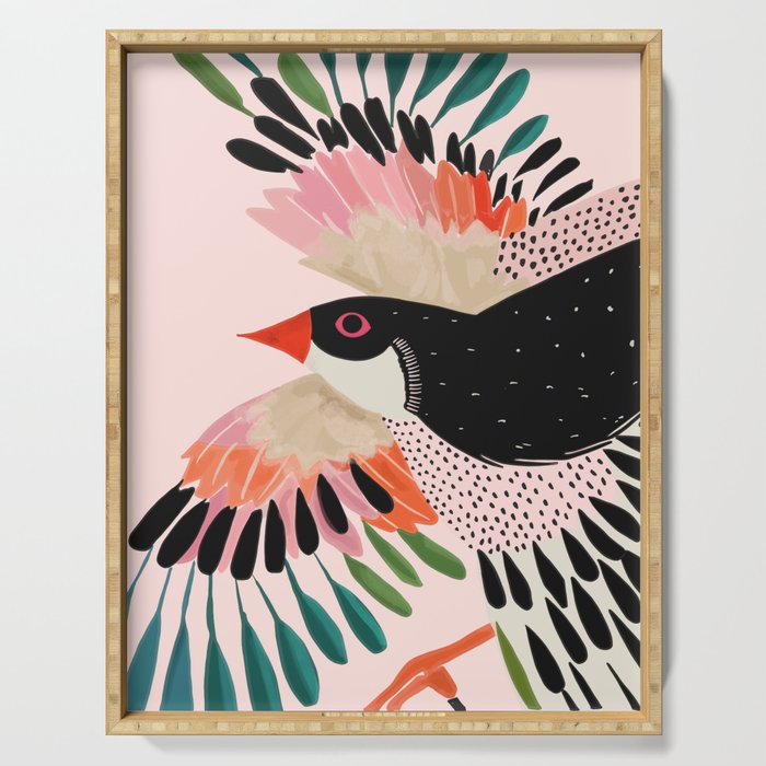 Colorful Wings Serving Tray Gallery Image 1