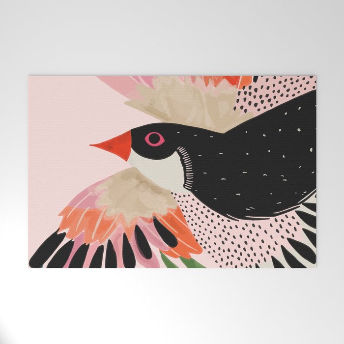 Colorful Wings Welcome Mat Gallery Image 1